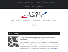 Tablet Screenshot of bicyclethailand.com